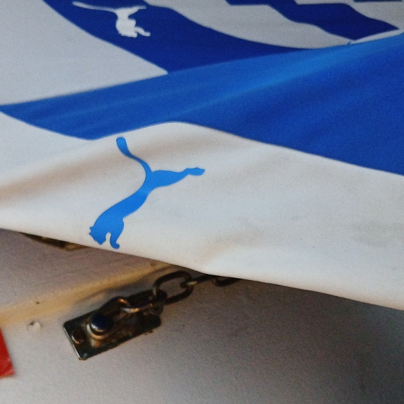 Men's Puma Drycell Costal Football Club Size M 👌 Color Blue White black Jersey - Picture 13 of 17